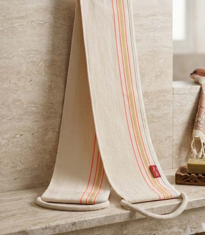 Rückenpeeling-Handschuh für Männer — 100% Viskose, naturbelassen