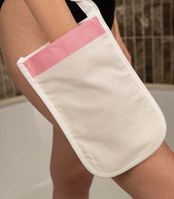 Türkischer Kese — Peeling-Handschuh 100% Viskose, Kreuzstich-Gewebe